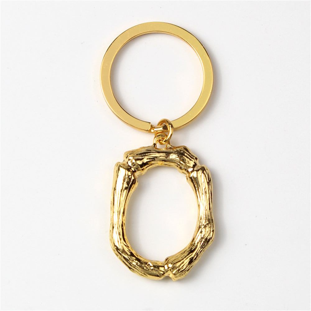 Wholesale Creative 26 English Letters Zinc Alloy Keychain
